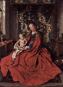 Jan Van Eyck Madonna mit dem lesenden Kinde Germany oil painting artist